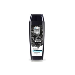 Black Clean for Men Гель-душ с активным углем для мытья волос, тела и бороды 400мл