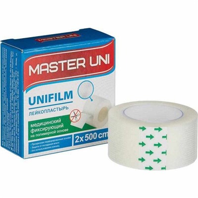 Лейкопластырь Master Uni Unifilm 2*500 полимерная основа