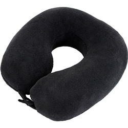 Подушка автомобильная, для шеи, "Делюкс", чёрная, с микро-шариками из полиэтилена