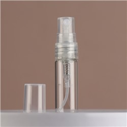 Флакон стеклянный для парфюма, с распылителем, 3 мл, цвет прозрачный