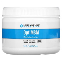 Lake Avenue Nutrition, OptiMSM, растворимый метилсульфонилметан, в виде хлопьев, 200 г (7 унций)