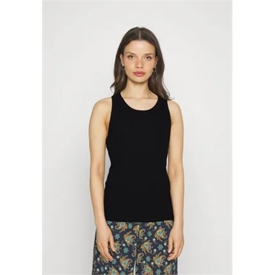 GAP Petite - HIGH NECK TANK - Топ - черный