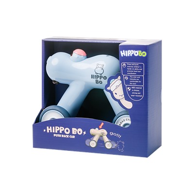 Машинка-бегемотик «Hippo BO» цвет: голубой