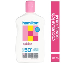 Hamilton Toddler Lotion SPF50 250 ml Çocuklar için Güneş Losyonu