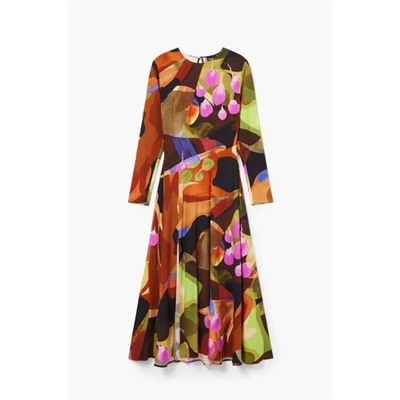 Printed midi dress M. Christian Lacroix