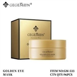 Патчи для глаз гидрогелевые с частицами золота Gegemoon Golden, 60шт