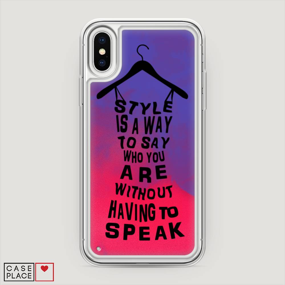 Жидкий неоновый чехол Style is a way black на iPhone X (10) купить, отзывы,  фото, доставка - КАПУСТА │ Совместные покупки Краснодар, Краснодарский кра