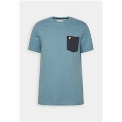 Lyle & Scott - CONTRAST POCKET  - T-Shirt print - dunkelblau