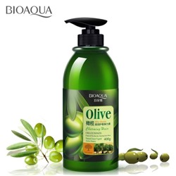 SALE!Bioaqua, Эластин для ухода за волосами и укладки с маслом оливы, 400 мл.