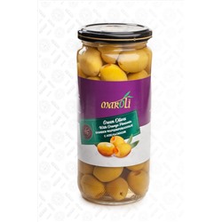 Оливки "Maroli" 480 гр фаршированные апельсином 1/12 стекло