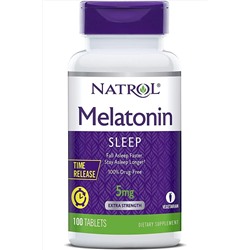 Natrol Melatonin 5mg Time-release, 100 Tb. Skt: 30.06.2026