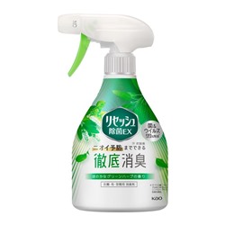 KAO RESESH EX Спрей антибактериальный дезодорирующий для одежды и белья, аромат трав, бутылка 370 мл