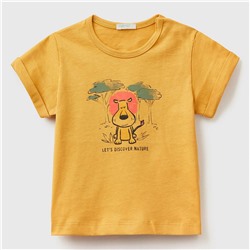 T-Shirt - 100% Baumwolle - senfgelb