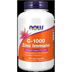 Now C-1000 Zinc Immune, 180 vcaps