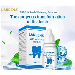 Отбеливающее средство для зубов LANBENA Teeth Whitening Essence Serum Plaque Stains Remove Liquid Oral Care 10мл