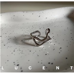 Кольцо регулируемое ( серебро )  Lucentstudio  японский дизайнерский стиль