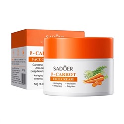 Питательный крем для лица с маслом семян моркови Sadoer Carrot Face Cream 50мл