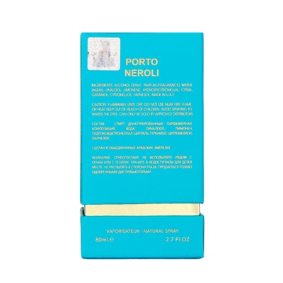 Парфюмерная вода мужская Porto Neroli (по мотивам Tom Ford Neroli Portofino), 80 мл