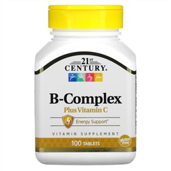 21st Century, комплекс витаминов группы B с витамином C, 100 таблеток