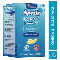 Apexis Omega 3 50 Yumuşak Kapsül Balık Yağı Takviyesi