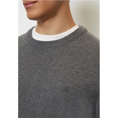 Marc O'Polo - ROUND NECK REGULAR MADE OF SOFTEM - вязаный свитер - темно-серый