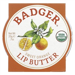 Badger Company, Масло для губ, сладкий апельсин, 20 г (0,7 унции)