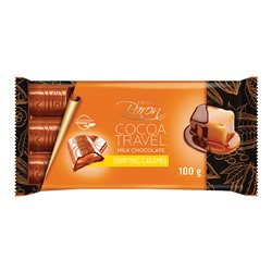 Шоколад Baron Travel с начинкой (карамель) 100 г