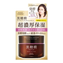 KOSE Крем-гель для лица KOKUTOUSEI PREMIUM Perfect Gel Cream Суперувлажняющий лифтинг Премиум с эффектом стягивания пор с экстрактом сахарного тросника, банка 100 гр