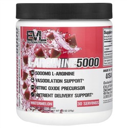 EVLution Nutrition, L-аргинин 5000, арбуз, 270 г (9,52 унции)