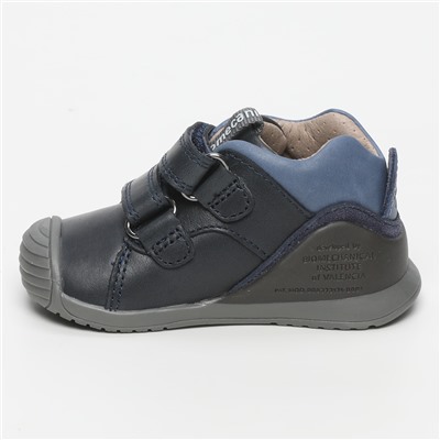 Biomecanics - sneakers - cuero - azul marino y gris