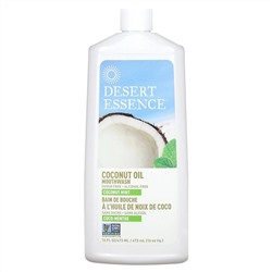 Desert Essence, ополаскиватель для рта с кокосовым маслом, кокосовая мята, 473 мл (16 жидк. унций)