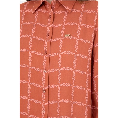 Женская рубашка с длинным рукавом с плиткой Неожиданная скидка в корзине