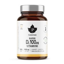 Витамины D усиленного действия Puhdistamo Super D-vitamiini 120 кап