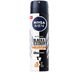 Nivea Invisible For Black White Deodorant For Men 150 ml