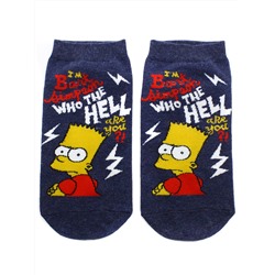 Короткие носки Р.33-38 "Симпсоны 2" Who the hell