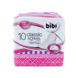 Прокладки женские классические BiBi Classic Normal Soft 10шт (24шт/короб)