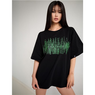 Футболка Bona Fashion: OVERSIZE T-shirt "Matrix"