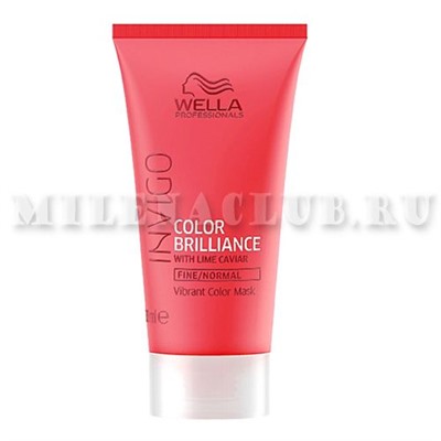 Wella INVIGO Маска-уход для защиты цвета окрашенных нормальных и тонких волос 30 мл.
