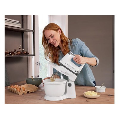 SILVERCREST Handmixer SHMS 300 C2 mit Schüssel und Spritzschutz