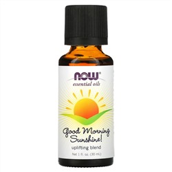 NOW Foods, Essential Oils, Good Morning Sunshine!, эфирное масло, бодрящая смесь, 30 мл (1 жидк. унция)