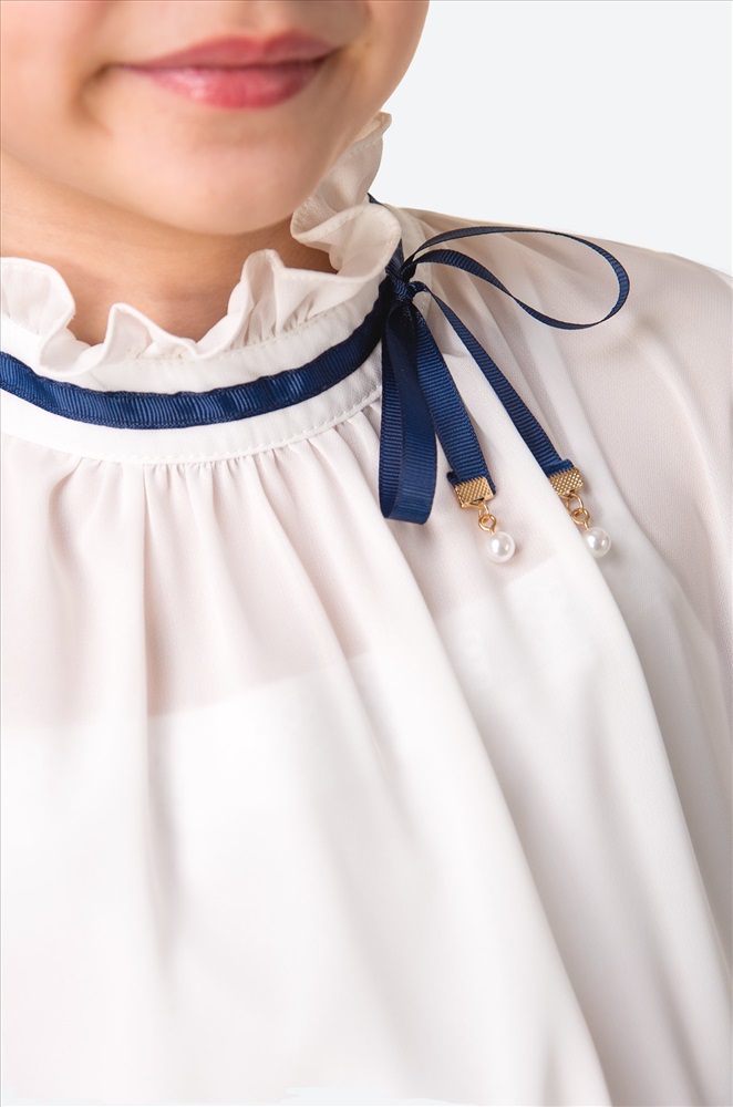 Patachou - Голубой топ и юбка из шифона для девочек | Childrensalon