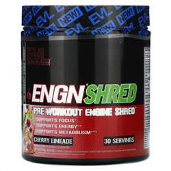 EVLution Nutrition, ENGN Shred, предтренировочный клочок, вишневый лайм, 249 г (8,8 унции)