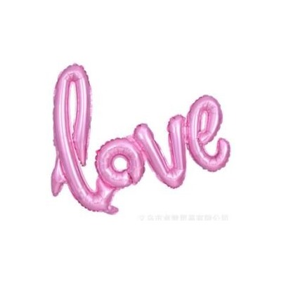 Фольгированная фигура "LOVE" 104x67см / Розовый