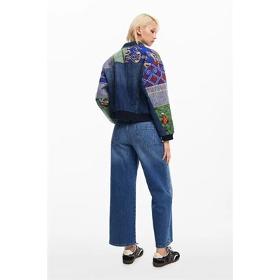 Patchwork denim jacket