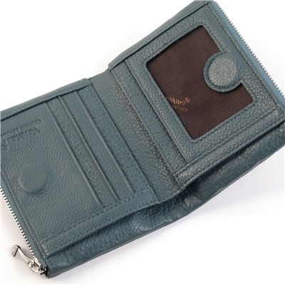 Маленький женский кожаный кошелек на магнитной кнопке VerMari 9949-1806 Лаке Блу