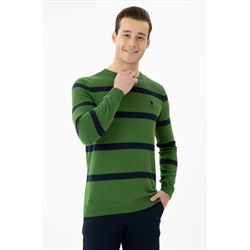 Мужской зеленый свитер Неожиданная скидка в корзине
