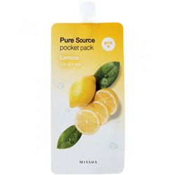 Missha Pure Source Pocket Pack Lemon ночная маска с экстрактом лимона, 10 мл