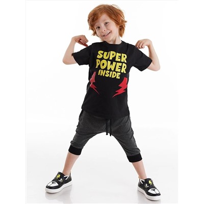Denokids Super Power Boy футболка капри комплект с шортами