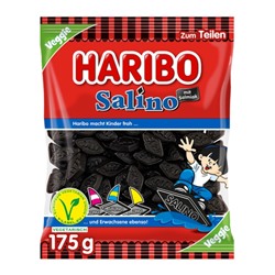 Жевательный мармелад Haribo Lakriz Salino (лакрица) 175 гр