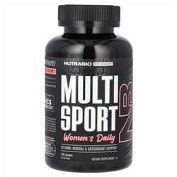 NutraBio, MultiSport, для женщин, на каждый день, 120 капсул